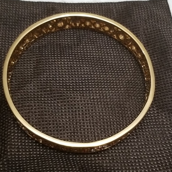New Gold Coach Bangle with Rhinestones - Picture 2 of 3